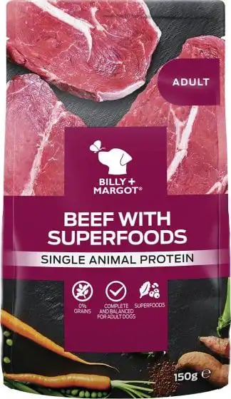 Billy & Margot Adult Pouches Beef With Superfoods