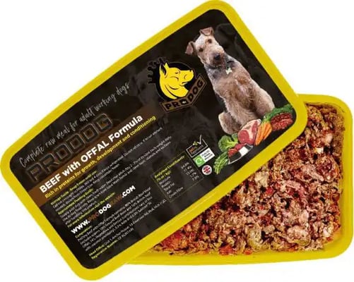 Prodog Raw Adult Beef With Offal Formula