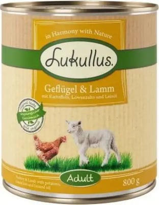 Lukullus Adult Tins Grain Free Poultry & Lamb