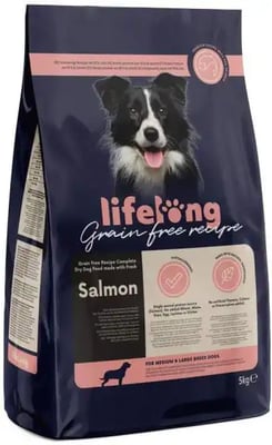 Lifelong Dry Adult Grain Free For Medium and Large Breeds Salmon Lifelong Dry Adult Grain Free For Medium and Large Breeds Salmon