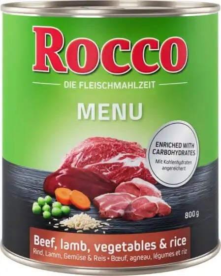 Rocco Menu Beef, Lamb, Vegertables & Rice