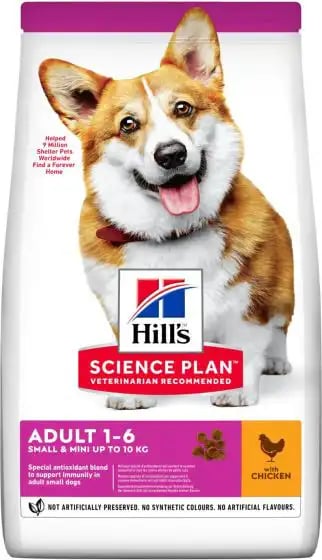 Hill's Science Plan Adult 1-6 Small & Mini with Chicken With Chicken Hill's Science Plan Adult 1-6 Small & Mini with Chicken With Chicken