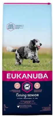 Eukanuba Caring Senior Medium Breed Rich In Fresh Chicken