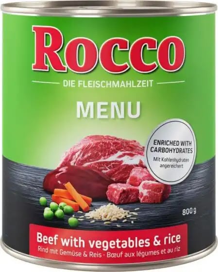 Rocco Menu Beef With Vegetables & Rice