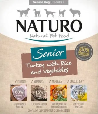 Naturo Senior Trays Turkey With Rice And Vegetables