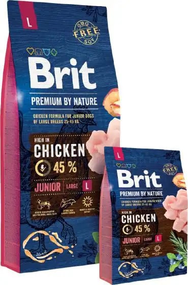 Brit Premium By Nature Junior L Chicken