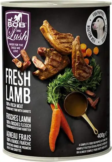 Bob & Lush Puppy Wet 70% Luscious Lamb Wet For Puppies And Juniors Bob & Lush Puppy Wet 70% Luscious Lamb Wet For Puppies And Juniors