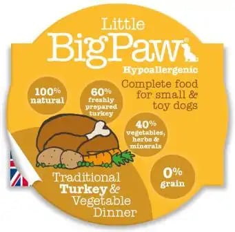 Little BigPaw Wet Complete Food for Small and Toy Dogs Turkey