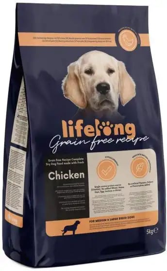 Lifelong Dry Adult Grain Free For Medium and Large Breeds Chicken Lifelong Dry Adult Grain Free For Medium and Large Breeds Chicken