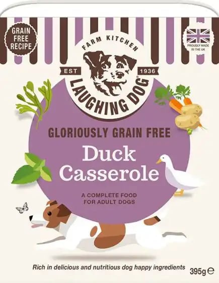 Laughing Dog Grain Free Adult Complete Wet Duck Casserole Laughing Dog Grain Free Adult Complete Wet Duck Casserole