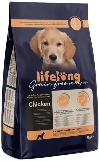 Lifelong Dry Puppy Grain Free For Medium and Large Breeds Chicken