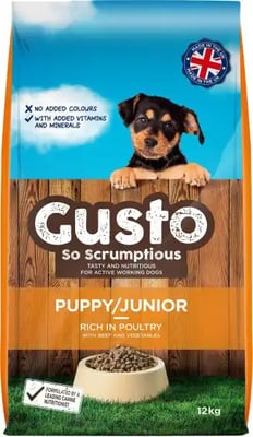 Gusto Puppy Rich In Poultry With Beef And Vegetables