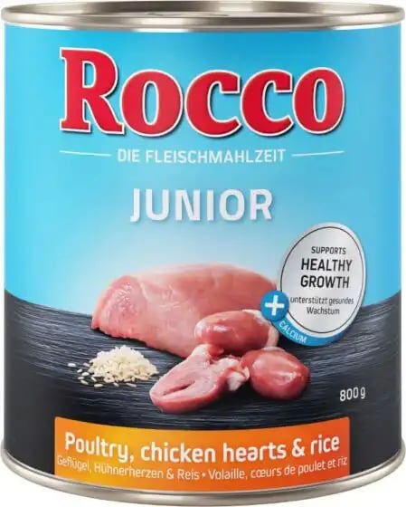 Rocco Junior Poultry, Chicken Hearts & Rice