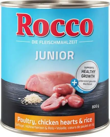 Rocco Junior Poultry, Chicken Hearts & Rice