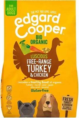 Edgard & Cooper Adult Bio-Organic Kibble Free-range Turkey And Chicken