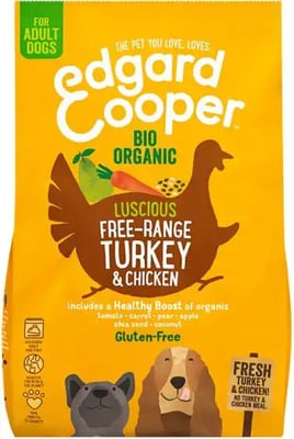 Edgard & Cooper Adult Bio-Organic Kibble Free-range Turkey And Chicken Edgard & Cooper Adult Bio-Organic Kibble Free-range Turkey And Chicken