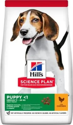 Hill's Science Plan Puppy <1 Medium With Chicken Hill's Science Plan Puppy <1 Medium With Chicken