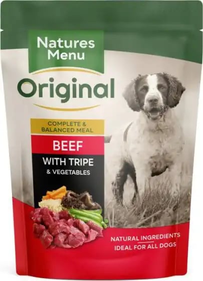 Natures Menu Original Pouches Adult Beef With Tripe