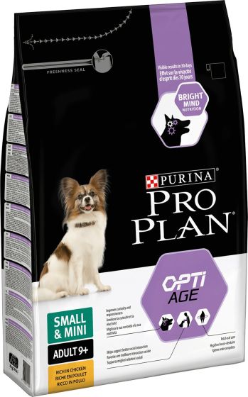 Pro Plan Small & Mini Adult 9+ OptiAge Rich In Chicken Pro Plan Small & Mini Adult 9+ OptiAge Rich In Chicken