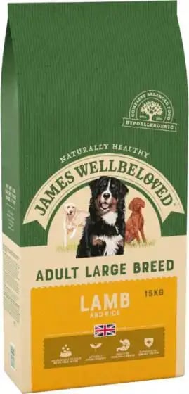 James Wellbeloved Adult Large Breed Dry Lamb & Rice