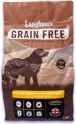 Langham's Grain Free Complete Rich In Turkey With Vegetables Langham's Grain Free Complete Rich In Turkey With Vegetables