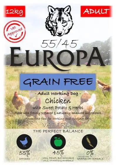 Europa 55/45 Grain Free Chicken Europa 55/45 Grain Free Chicken