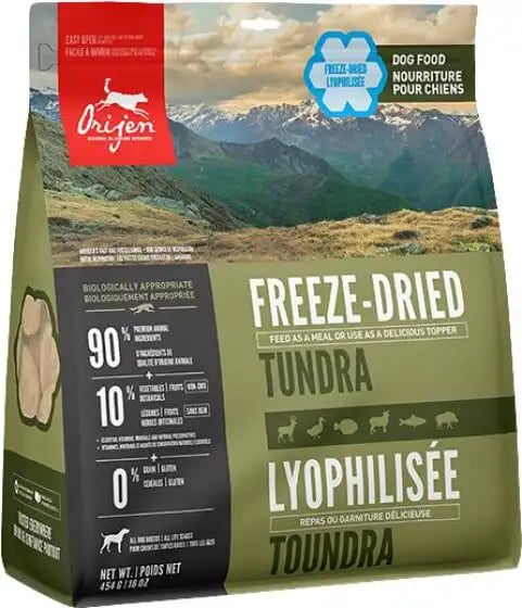 Orijen Freeze Dried Dog Food Tundra