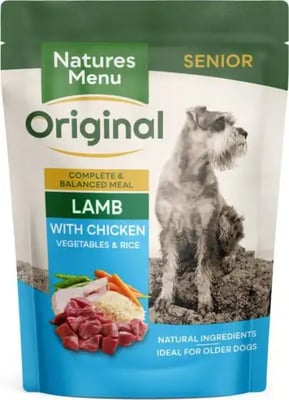 Natures Menu Original Pouches Senior Lamb With Chicken Natures Menu Original Pouches Senior Lamb With Chicken