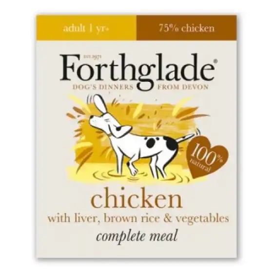 Forthglade Complete Meal with Brown Rice Adult Chicken With Liver