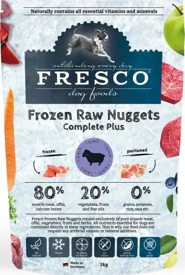 Fresco Frozen Raw Nuggets Complete Plus Lamb Fresco Frozen Raw Nuggets Complete Plus Lamb