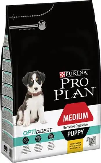 Pro Plan Medium Puppy Sensitive Digestion OptiDigest Rich In Chicken