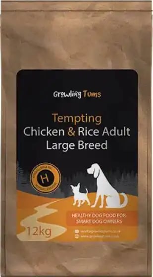 Growling Tums Adult Large Breed Tempting Chicken & Rice