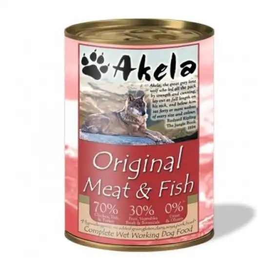 Akela Wet Working Dog Food Original Meat & Fish
