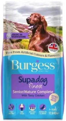 Burgess Supadog Finest Senior/Mature With Tasty Chicken Burgess Supadog Finest Senior/Mature With Tasty Chicken