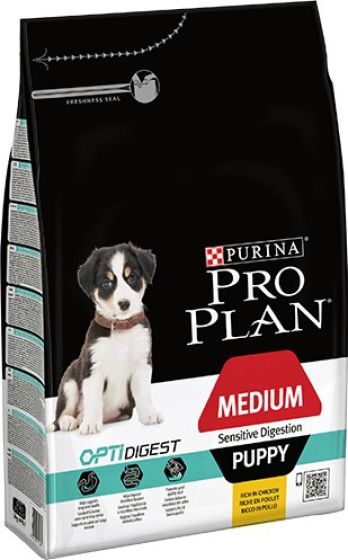 Pro Plan Medium Puppy Sensitive Digestion OptiDigest Rich In Chicken Pro Plan Medium Puppy Sensitive Digestion OptiDigest Rich In Chicken
