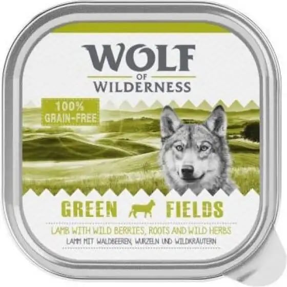 Wolf Of Wilderness Classic Trays Adult Green Fields Wolf Of Wilderness Classic Trays Adult Green Fields