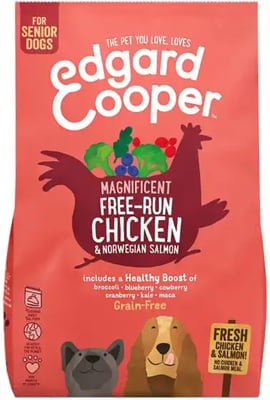 Edgard & Cooper Senior Kibble Free-run Chicken & Norwegian Salmon