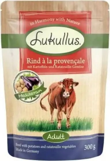 Lukullus Adult Pouches Grain Free Beef à La Provençale