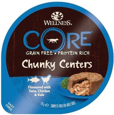 Wellness Core Chunky Centers Flavoured With Tuna, Chicken & Kale Wellness Core Chunky Centers Flavoured With Tuna, Chicken & Kale