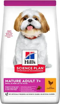 Hill's Science Plan Mature Adult 7+ Small & Mini With Chicken