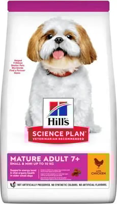 Hill's Science Plan Mature Adult 7+ Small & Mini With Chicken Hill's Science Plan Mature Adult 7+ Small & Mini With Chicken
