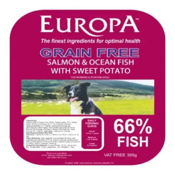 Europa Grain Free Adult Trays Salmon & Ocean White Fish Europa Grain Free Adult Trays Salmon & Ocean White Fish