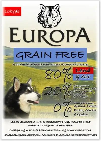 Europa 80/20 Grain Free Potato Free Land & Air