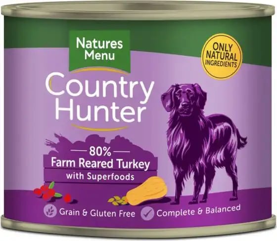 Natures Menu Country Hunter Cans Adult Farm Reared Turkey