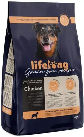 Lifelong Dry Senior Grain Free For Medium and Large Breeds Chicken