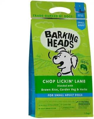 Barking Heads Small Adult Dry Food Chop Lickin' Lamb