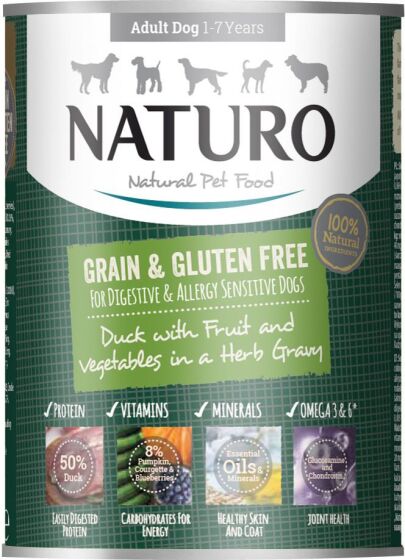 Naturo Adult Grain & Gluten Free Cans Duck