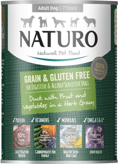 Naturo Adult Grain & Gluten Free Cans Duck Naturo Adult Grain & Gluten Free Cans Duck