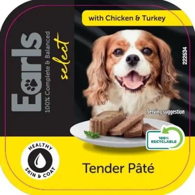 Earls Select Tender Paté With Chicken & Turkey Earls Select Tender Paté With Chicken & Turkey