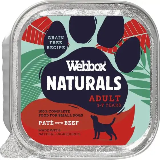 Webbox Naturals Adult Paté Paté With Beef Webbox Naturals Adult Paté Paté With Beef
